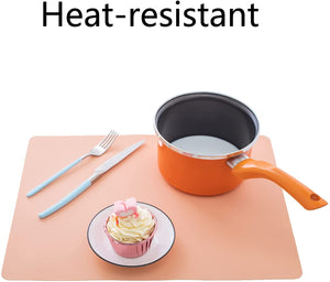 Homlly Heat Insulation Waterproof Non-slip Table Silicone Placemat