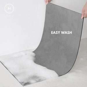 Homlly Poiio Non Slip Super Thin Quick Dry Absorbent Diatomaceous Floor Bath Mat
