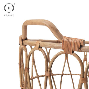 Homlly Hand Woven Natural Rattan Cane Chair