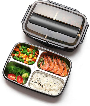 Homlly Compartment Stainless Steel Thermal Bento Lunch Box