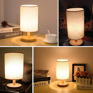 Homlly Minimalist Solid Wood Nightstand Lamp - Homlly