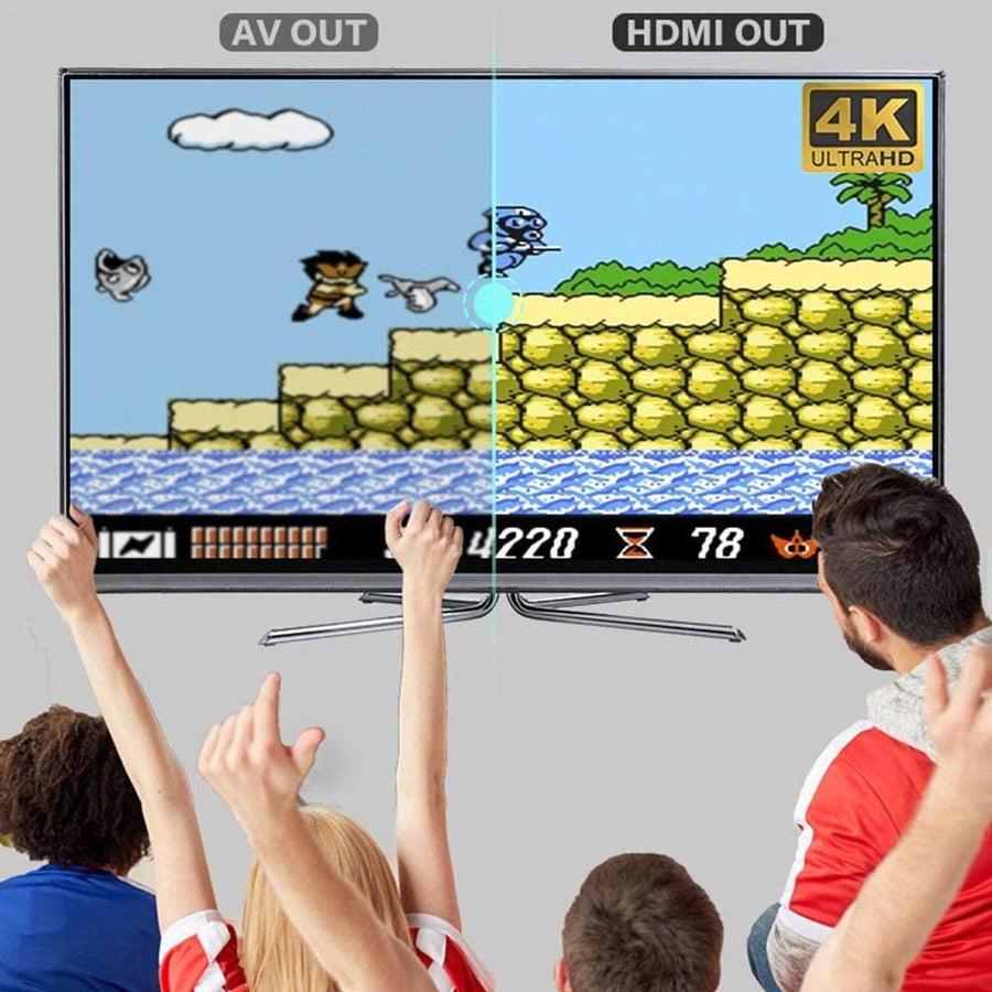 Homlly 4K Retro Video 600 Game Console  with Wireless Controller
