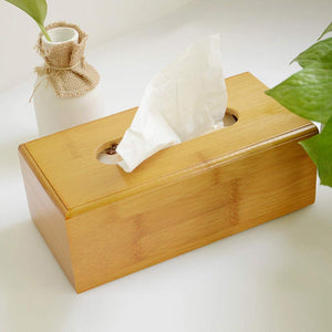 Homlly Bamboo Wood Tissue Box