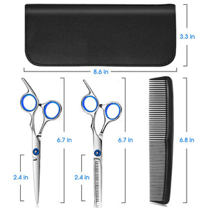 Homlly 10 Pcs Hair Cutting Scissors Set