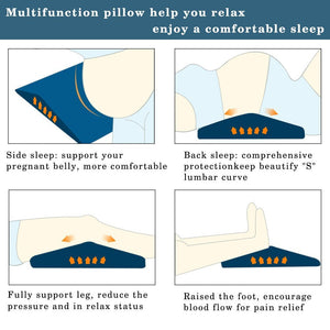 Homlly Memory Foam Sleeping Pillow for Lower Back Pain - Homlly