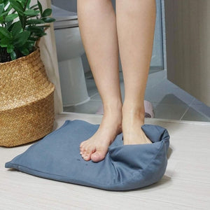 Homlly Soft Diatomite Floor Bath Mat with Washable Cover (Design)
