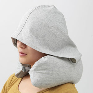 Homlly Travel Neck Pillow with Built-in Hoodie Cap - Homlly
