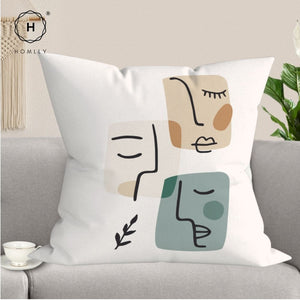 Homlly Nordic Morandi II Decorative Cushion Sofa Pillow Cover Case