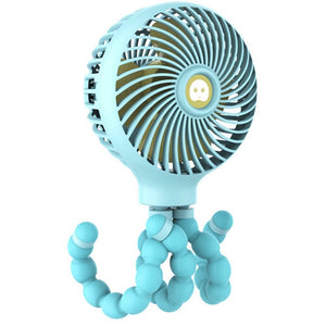 Homlly Portable Handheld Stroller Fan with Flexible Octopus Stand
