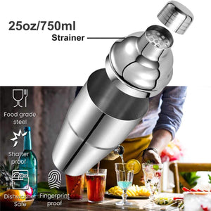 Homlly 7 / 13pcs Cocktail Shaker Bartender Set with Stand