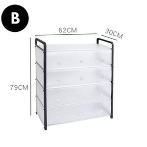 Homlly 5 Tier Tower Shoe Storage Rack with Protective Covers