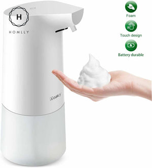 Homlly Touchless Sensor Hand Soap Dispenser (350ml White)