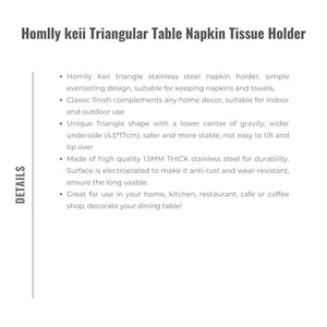 Homlly keii Triangular Table Napkin Tissue Holder