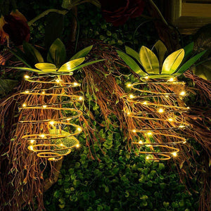 Homlly Solar Pineapple Spiral 24 LED Lantern Lamp Chinese New Year Decoration