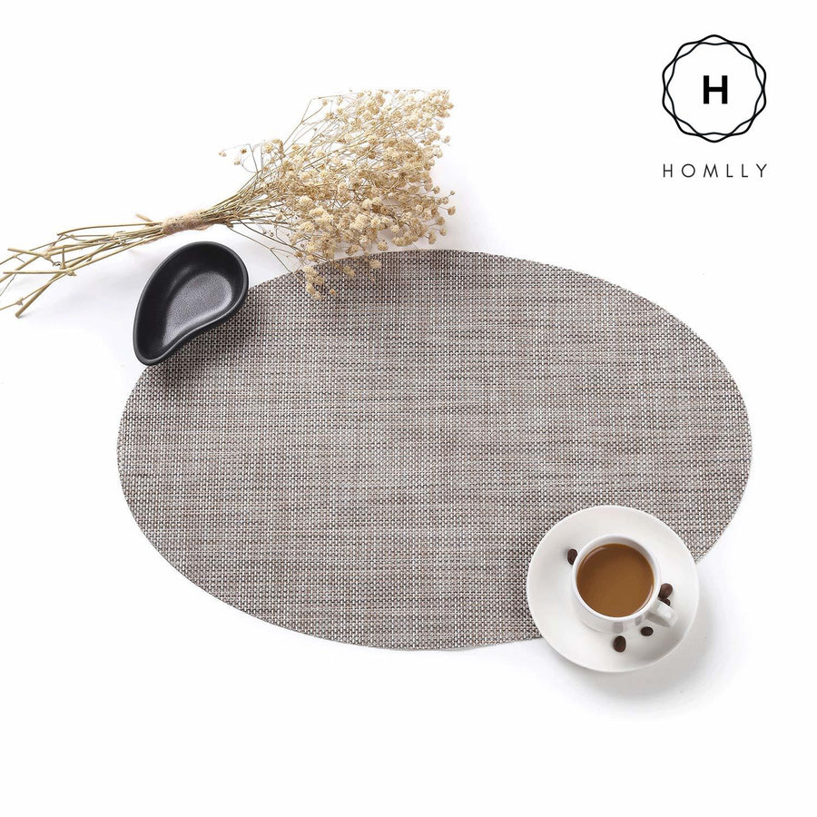 Homlly Ashely Oval Table Mat Set of 4pcs - Homlly