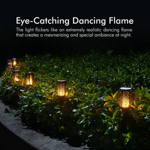 Gardi Hollow Solar LED Dancing Flame Standing Torch Light - Homlly