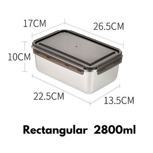 Homlly Stainless Steel Leak Proof Food Storage Lunch Box Container (Various Sizes)