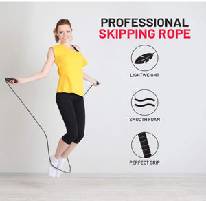 Homlly Adjustable Tangle-Free Skipping Rope with Comfortable Soft Handle