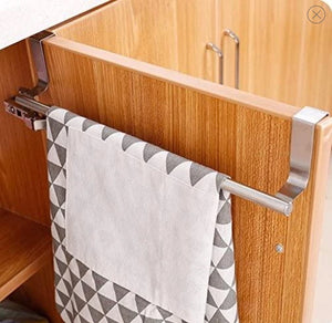 Homlly Over Cabinet Door Stainless Steel Towel Bar Holders (2pcs)