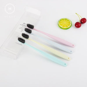 Homlly Charcoal Toothbrush w individual Cover (8pcs) - Homlly