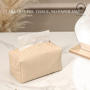 Homlly Leather Tissue Box Cover