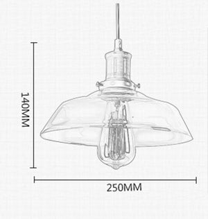 Kymen Glass Ceiling Hanging Lamp (2m)