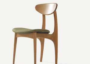 Damien Oak Wood Chair - Homlly