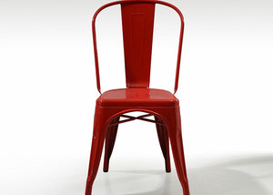 Red Tolix Iron Chair