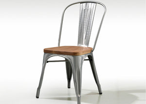 Homlly Tolix Wood Iron Chair