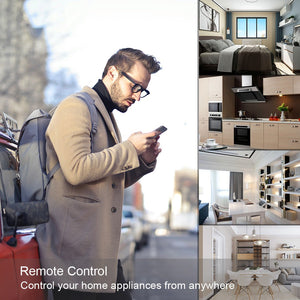 Homlly 16A WiFi Socket Smart Plug Remote Control Smart Home For Alexa / Google Home