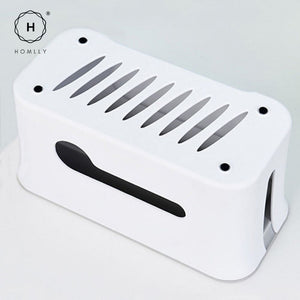 Homlly Cable box with top storage compartment