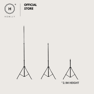 Homlly Flexible Portable Travel Tripod Stand (Up to 2.1m Height)