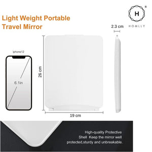 Homlly Portable Fold Up Travel Beauty Make Up LED Mirror (Free X10 Detachable mirror)