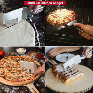 Homlly Pizza Wheel Cutter with Serve spoon