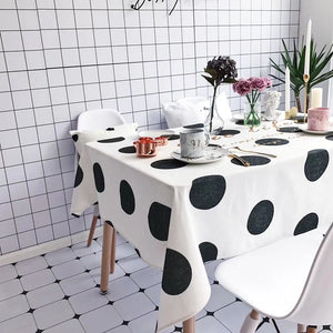Homlly Chic life Polka Dot Table Cover Cloth  (4 Sizes) - Homlly