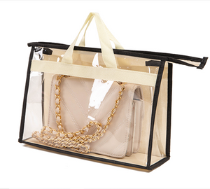 Homlly Transparent Dust proof Handbag Storage Protector with Zipper