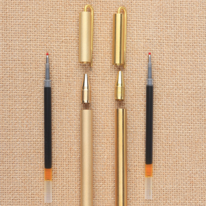 Keii Gold Pen with Brown pouch