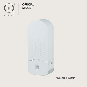 Homlly Wall Mounted Aroma Essential Oil Nebulizer Diffuser Night Sensor Lamp for Home, Hotel, Spa and Office