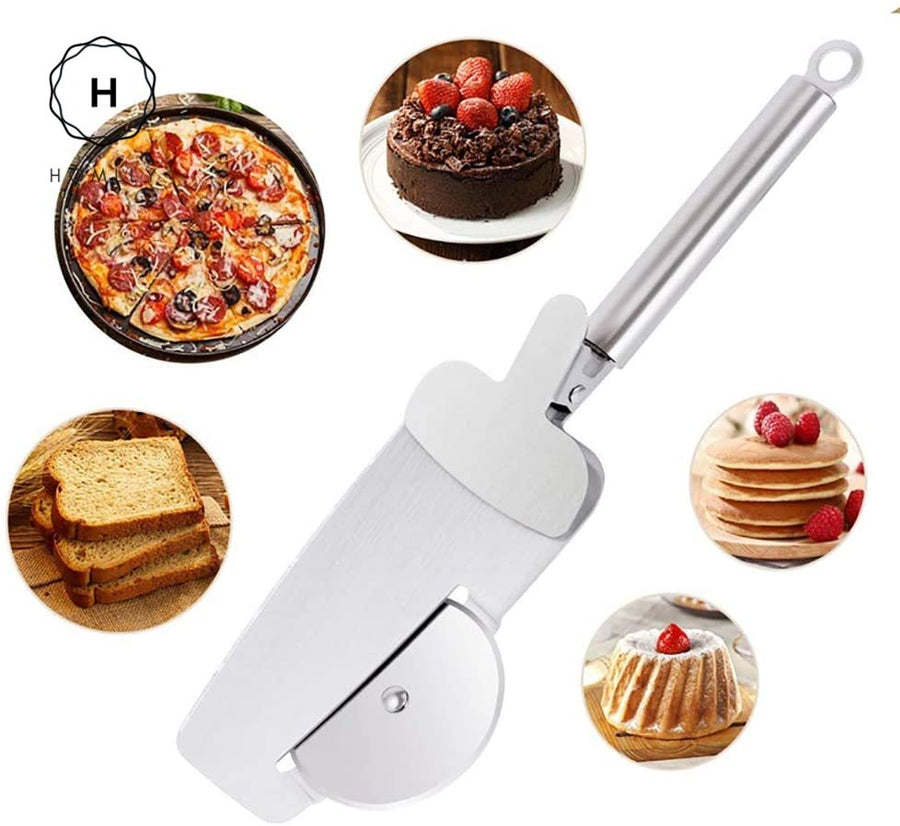 Homlly Pizza Wheel Cutter with Serve spoon