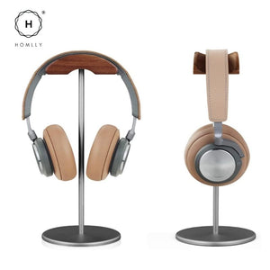 Homlly Arch Walnut Wood Headphone Display Stand