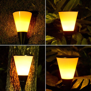 Gardi Cone Solar LED Dancing Flame Standing Classic Torch Light - Homlly