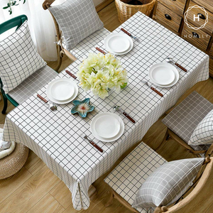 Homlly Checked Table Cover Cloth - Homlly