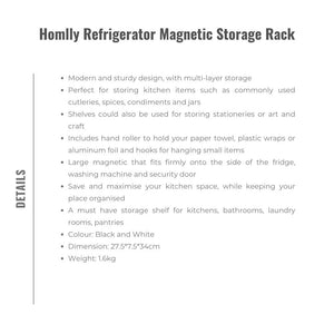 Homlly Refrigerator Magnetic Storage Rack