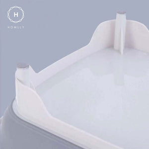 Homlly 4 in 1 Collapsible Colander Cutting Board with Dish Tub