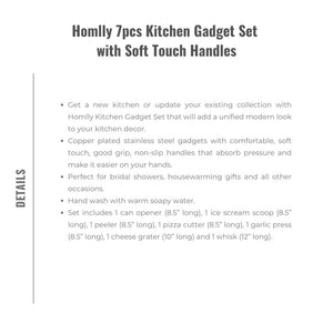 Homlly 7pcs Kitchen Gadget Set with Soft Touch Handles