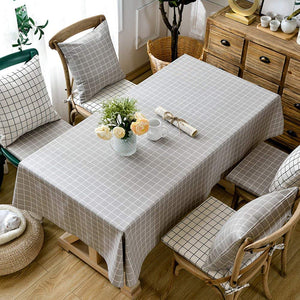 Homlly Checked Table Cover Cloth - Homlly