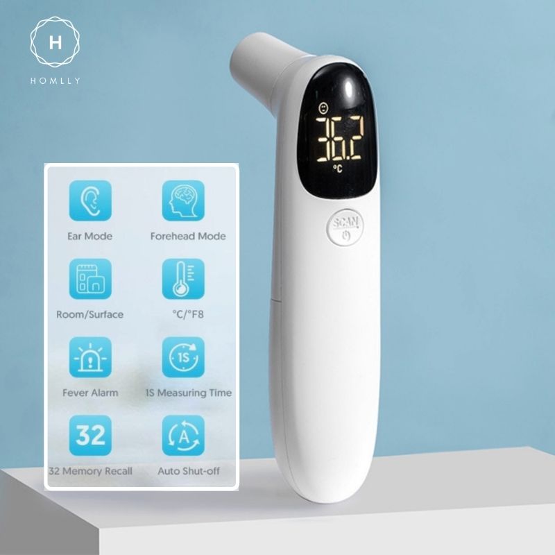 Homlly Touchless Infrared Thermometer with Fever Alert