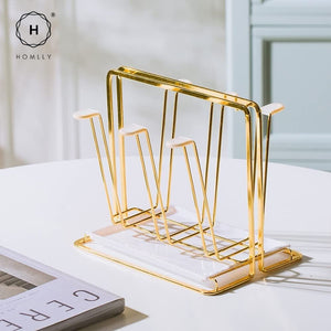 Homlly Keii Cup Drying Rack Stand with Drain Tray