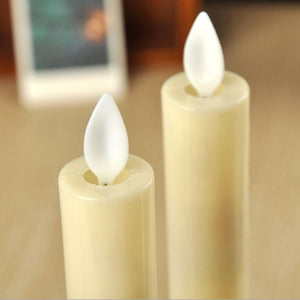 Homlly 3D LED Flickering Flame Slim Tall Candles (22cm)