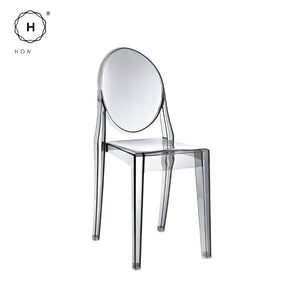 Homlly Chair Modern Acrylic Stacking Kitchen Dining Room Chair